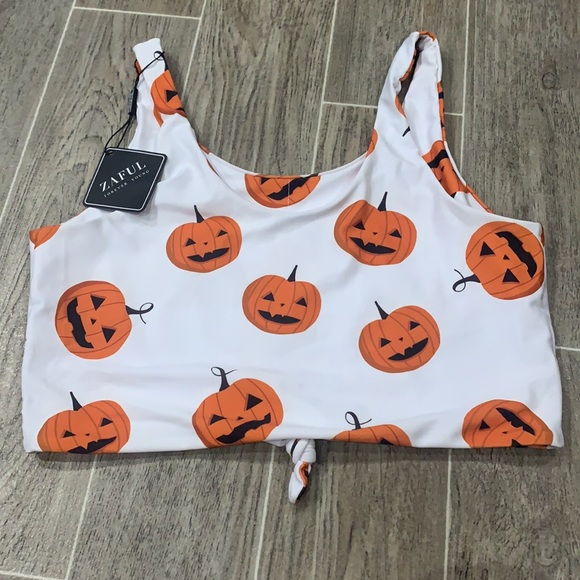 NWT Jack’O’Lantern Knot Tankini Top - Picture 3 of 4